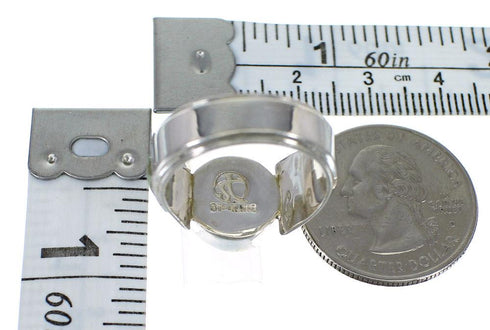 Sterling Silver Southwest Turquoise Ring Size 7-1/4 RX81044